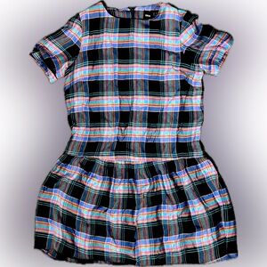 Plaid drop waist mini dress by Asos